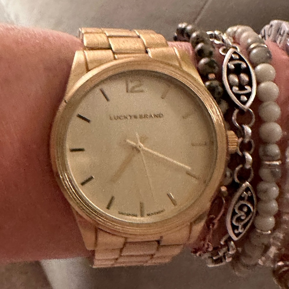 Brushed Gold Lucky Watch